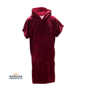 Poncho Velvet Bordeaux Rood